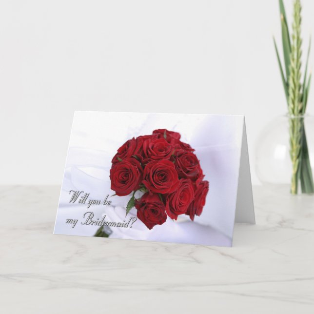Will you be my bridesmaid? invitation (Front)