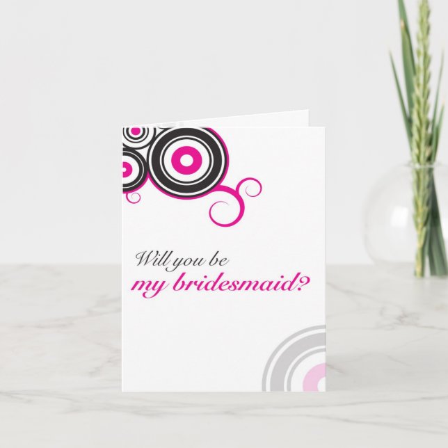 Will you be my bridesmaid? invitation (Front)