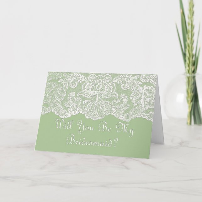 will you be my bridesmaid invitation (Front)
