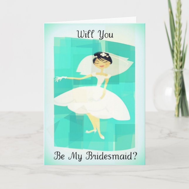 Will You Be My Bridesmaid Invitation Card (Front)