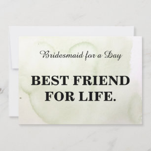 Will you be my bridesmaid? Kraft Invitation