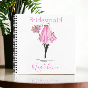 Will you be my Bridesmaid Maid of Honour Proposal Notebook