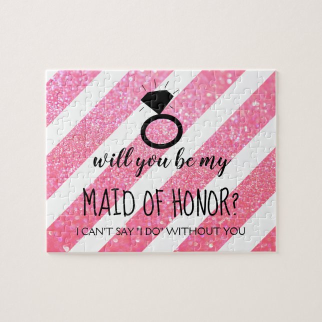 Will You Be My Bridesmaid MOH Puzzle - Your Ring (Horizontal)