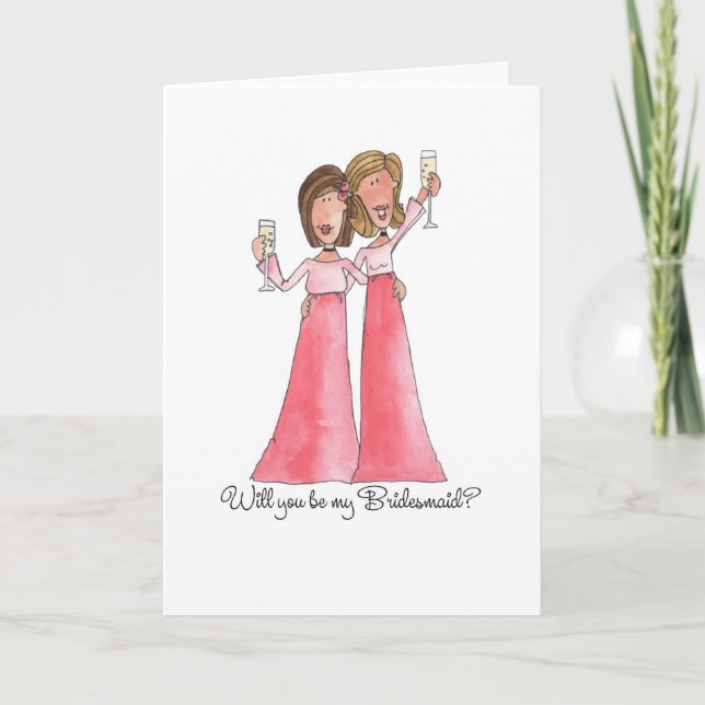 Will You Be My Bridesmaid Note Card (Front)