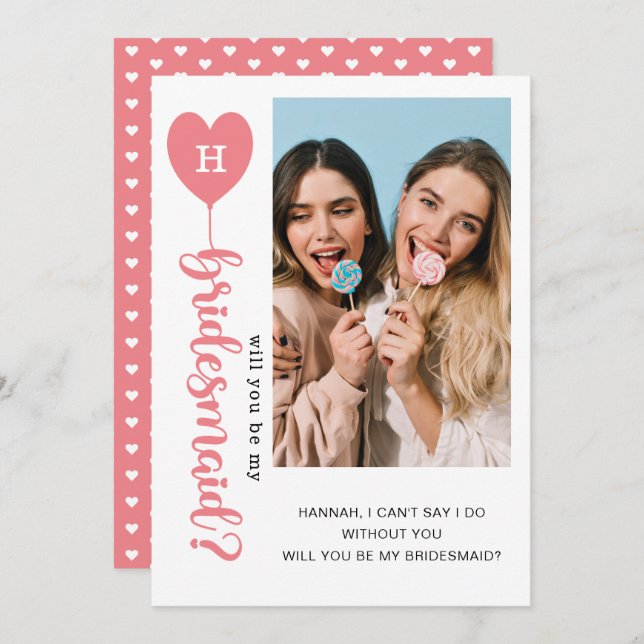 Will You Be My Bridesmaid Photo Proposal  (Front/Back)