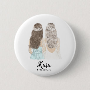 Will You Be My Bridesmaid Proposal Badge 2 Inch Round Button