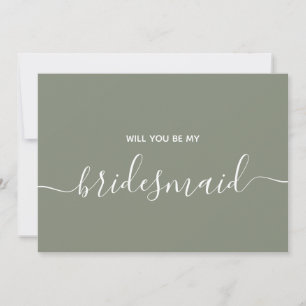 Will You Be My Bridesmaid Proposal Bridal Party Invitation