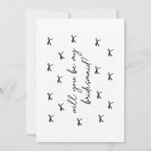 Will You Be My Bridesmaid Proposal Bridal Party Thank You Card