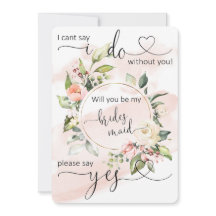 Will you Be my Bridesmaid Proposal card