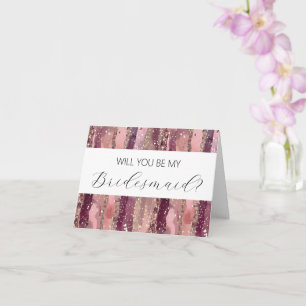 Will you be my Bridesmaid proposal card
