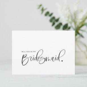 Will You Be My Bridesmaid Proposal Card