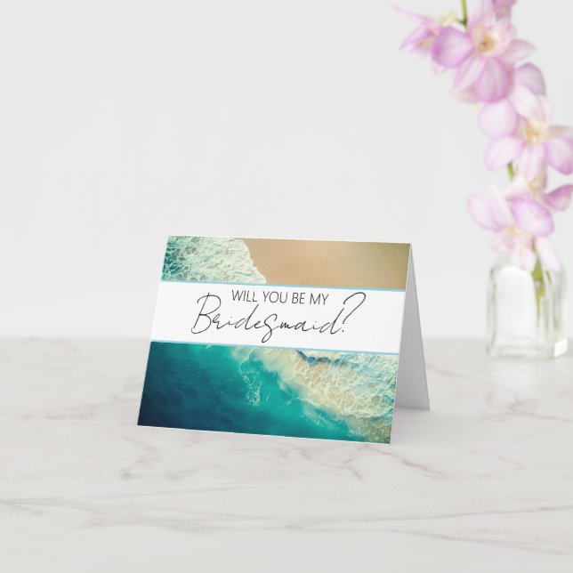 Will you be my Bridesmaid proposal card (Orchid)
