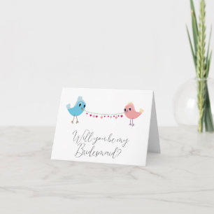 Will you be my Bridesmaid proposal card