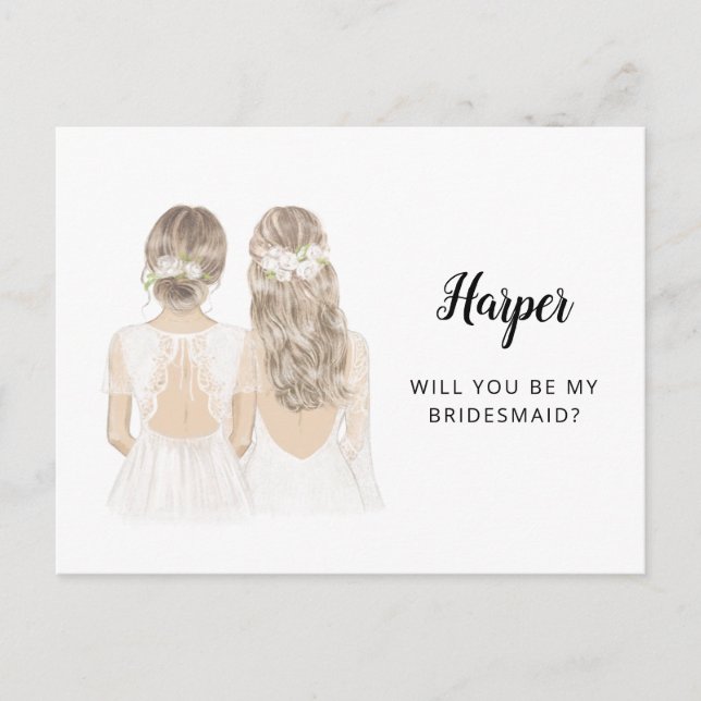 Will You Be My Bridesmaid Proposal Card (Front)