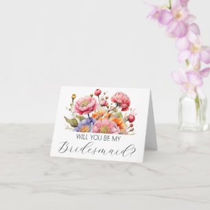 Will you be my Bridesmaid proposal card
