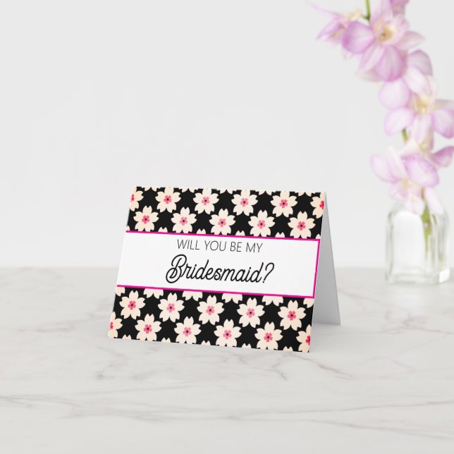 Will you be my Bridesmaid proposal card (Orchid)