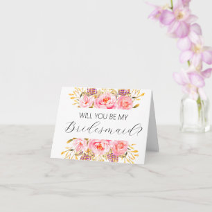 Will you be my Bridesmaid proposal card