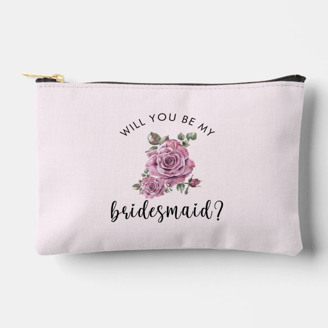 Will you be my Bridesmaid Proposal Makeup Bag (Front)