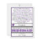Will you be my Bridesmaid? Purple/Black Poem Card