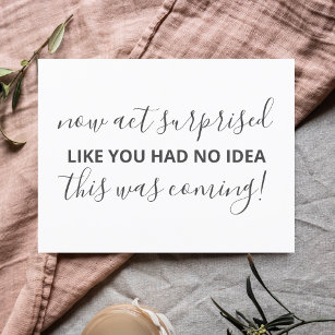 Will You Be My Bridesmaid Simple Funny Invitation Postcard