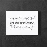 Will You Be My Bridesmaid Simple Funny Invitation Postcard<br><div class="desc">Modern Will You Be My Bridesmaid proposal postcard featuring funny message.</div>
