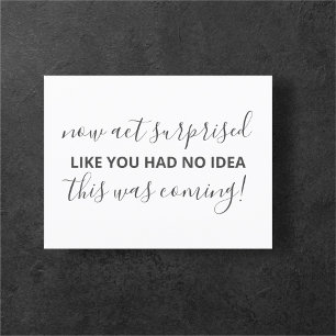 Will You Be My Bridesmaid Simple Funny Invitation Postcard