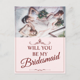 Will You Be My Bridesmaid? Three Lying Bridesmaids Postcard
