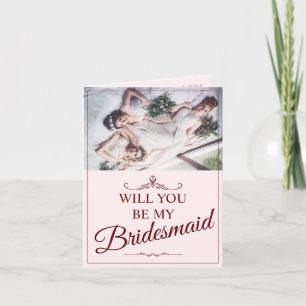 Will You Be My Bridesmaid? Three Lying Bridesmaids Thank You Card