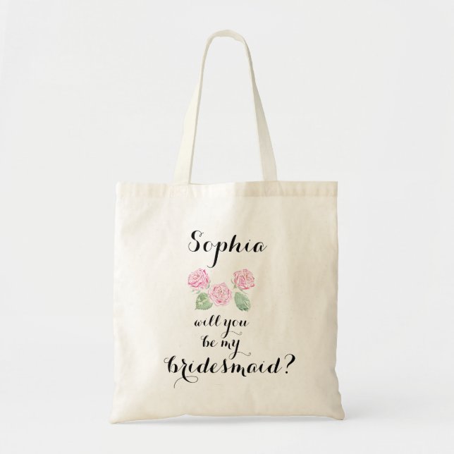 Will you be my Bridesmaid? Tote (Front)