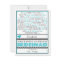Will you be my Bridesmaid? Turquoise/Black Poem