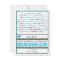 Will you be my Bridesmaid? Turquoise/Black Poem V2