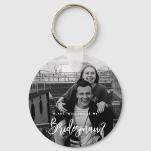 Will You be my Bridesman Photo Keyring