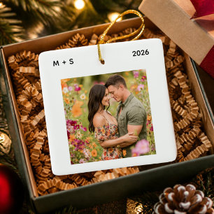 Will You Be My Copilot Pilot Engagement Christmas Ceramic Ornament