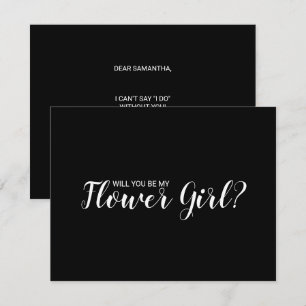 Will You Be My Flower Girl? Flower Girl Proposal Invitation