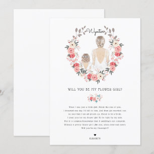 Will you be my Flower Girl Proposal Invitation