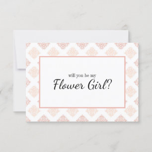 Will You Be My Flower Girl Soft Peachy Blush Damas