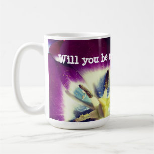 Will you be my flowergirl, Floral Mu Coffee Mug