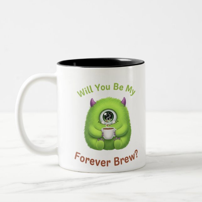 Will You Be My Forever Brew Mug – Romantic Coffee  (Left)