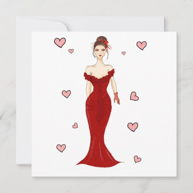 Will you be my gf, illustration card (Front)
