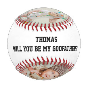 Will You Be My Godfather Godparent Proposal Sports Baseball