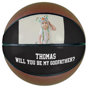 Will You Be My Godfather Godparent Proposal Sports Basketball