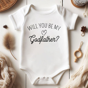 Will You Be My Godfather? Pregnancy Announcement Baby Bodysuit