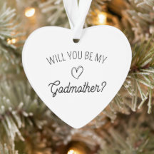 Will You Be My Godmother? modern baby shower