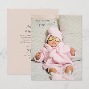 Will You Be My Godparents Full Photo Invite