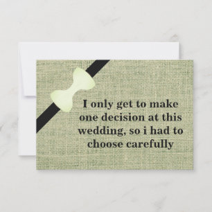 Will you be my Groomsman? Burlap Background Invitation