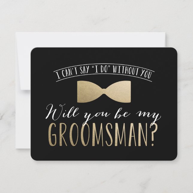 Will you be my Groomsman ? | Groomsmen Invitation (Front)