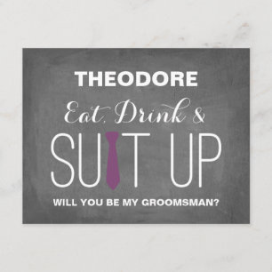 Will you be my Groomsman ?   Groomsmen Invitation