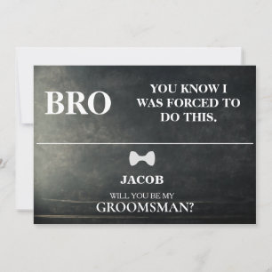 Will You Be My Groomsman? Invitation