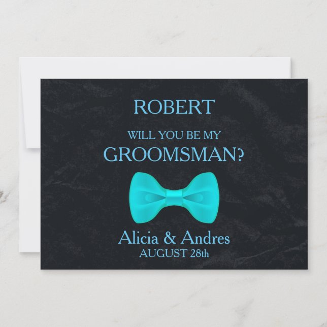 Will you be my Groomsman? Invitation (Front)