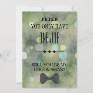 Will  You  Be My Groomsman? Invitation